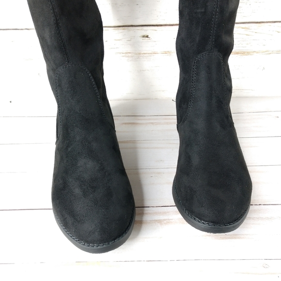 Top Moda Over The Knee Faux Suede Boots - Picture 7 of 11